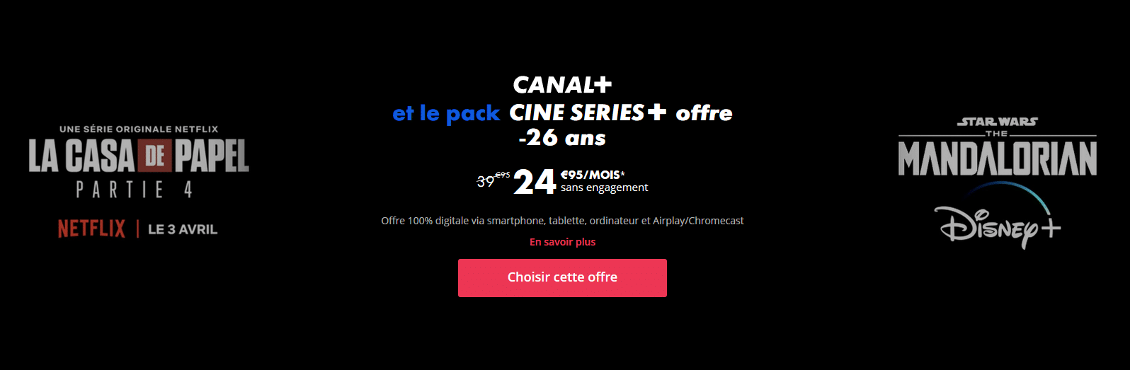 CANL PLUS offre netflix et disney plus