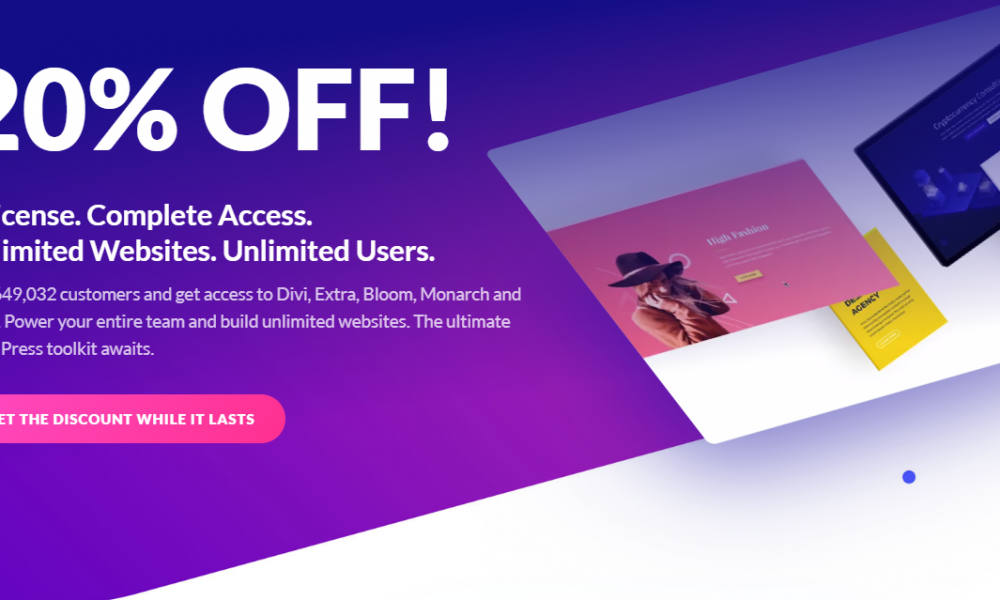 Code Promo Elegant Themes Wordpress 20 de réduction