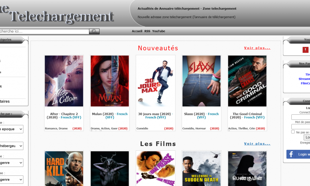Zone Telechargement Site Telechargement Film Legal Gratuit Zone Téléchargement lance un tout nouveau site : On A Regardé Pour Vous
