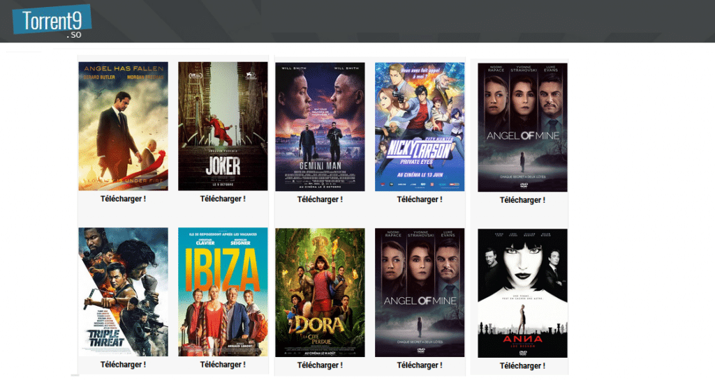 Torrent9 le site disponible sur une nouvelle adresse en 2021