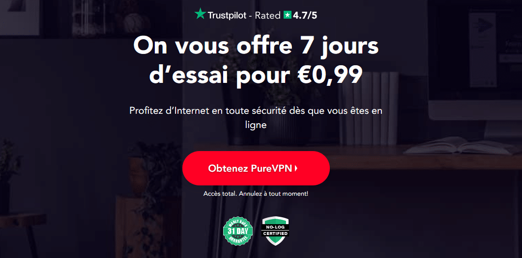 PureVPN offre