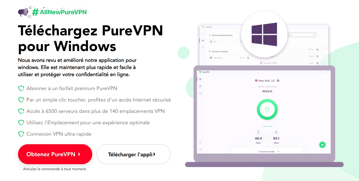 purevpn télécharger