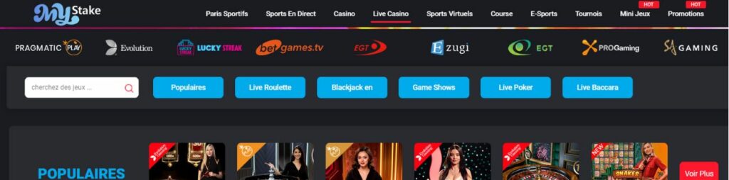 mystake live casino