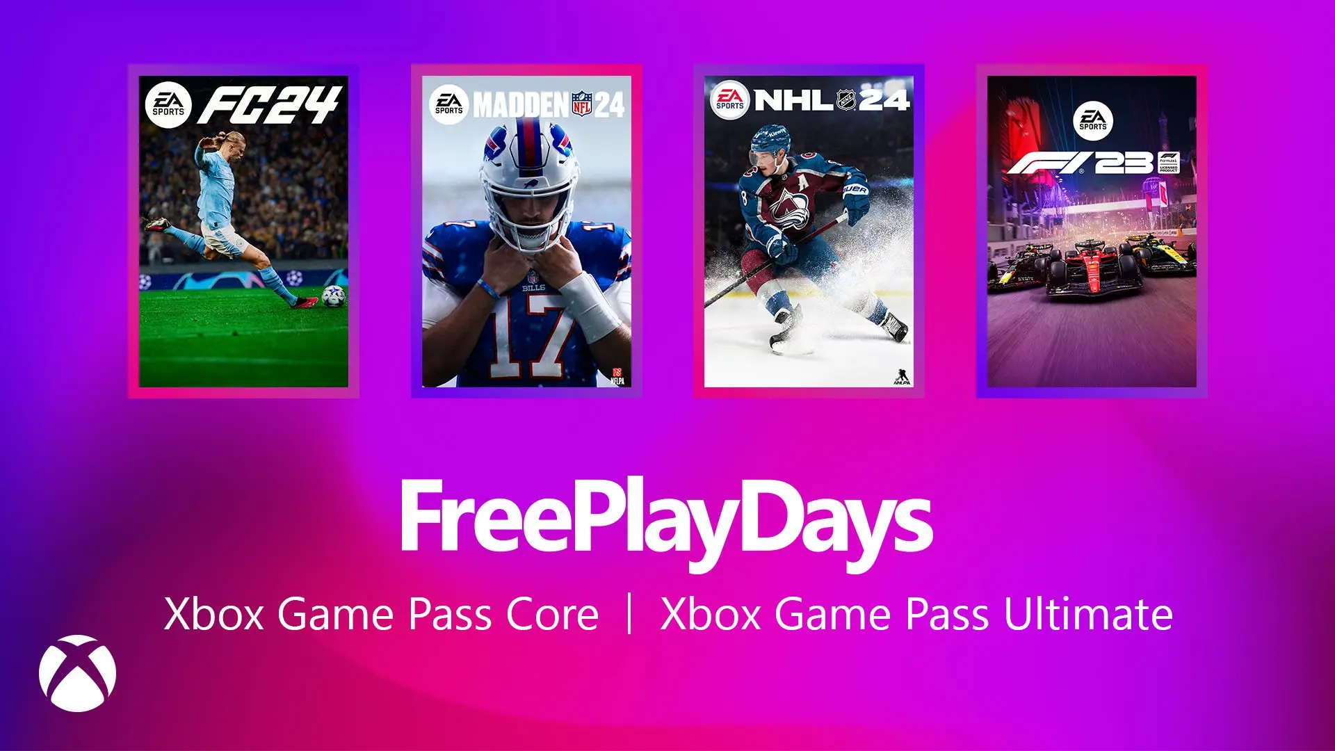 Xbox Free Play Days découvrez les 7 jeux EA sports de ce weekend sur