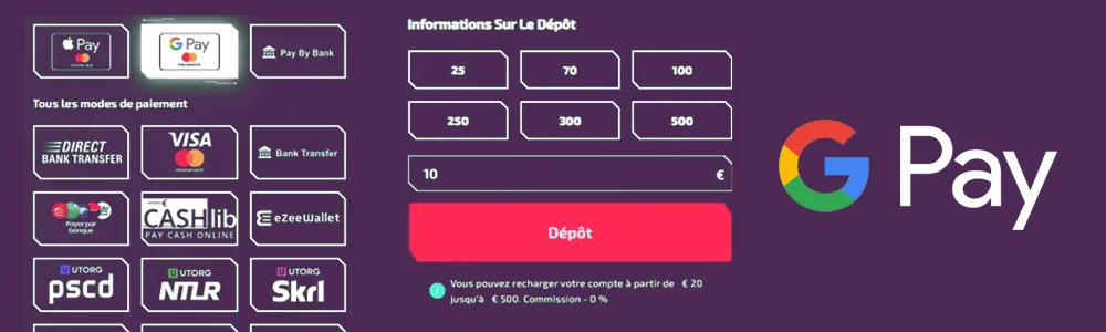 G Pay parmi les autres méthodes de paiement en ligne